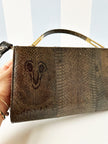 Cobra slangenleren tas