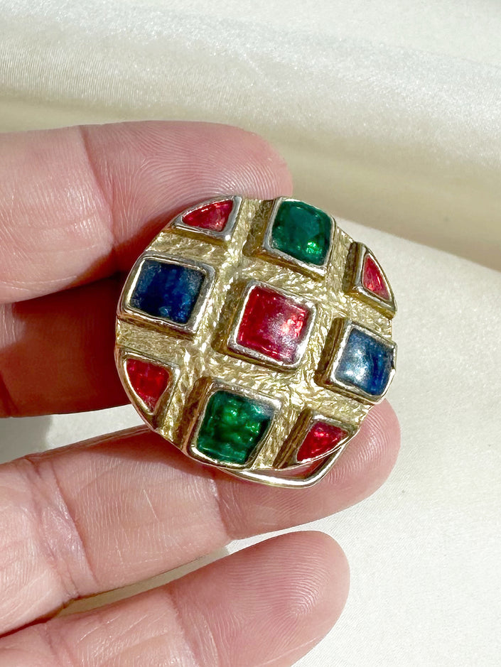 Geëmailleerde sjaalclip