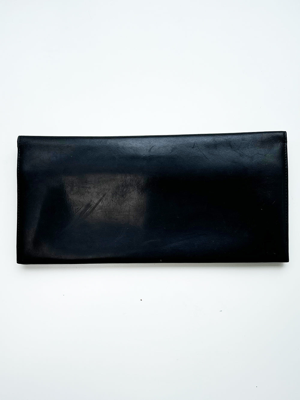 Zwart leren portefeuille