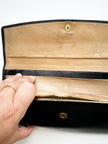 Zwart leren portefeuille