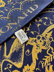 Donkerblauwe designer sjaal