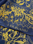 Donkerblauwe designer sjaal