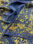 Donkerblauwe designer sjaal