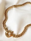 Vergulde chunky designer collier