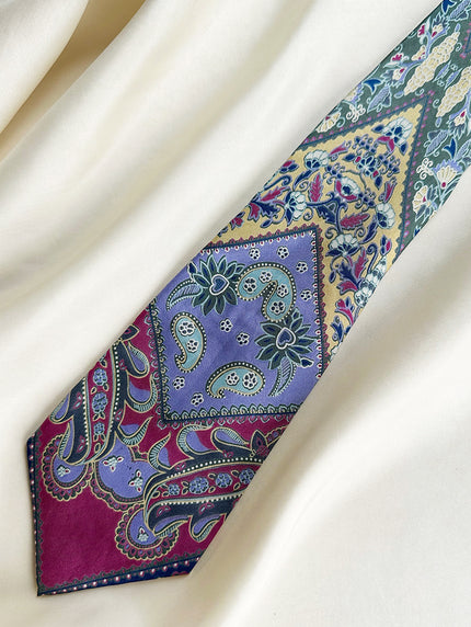 Zijden paisley stropdas
