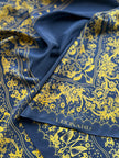 Donkerblauwe designer sjaal