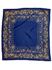 Donkerblauwe designer sjaal