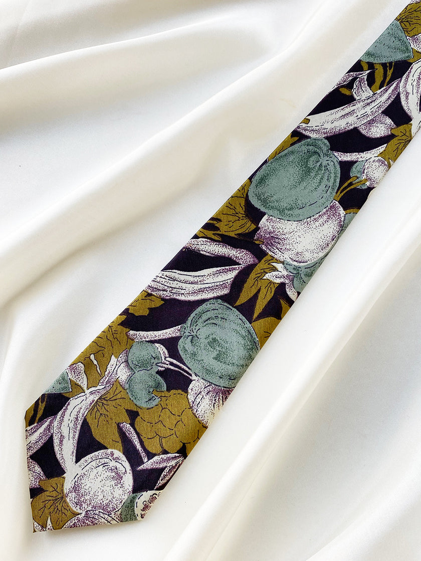Zijden stropdas met vruchten