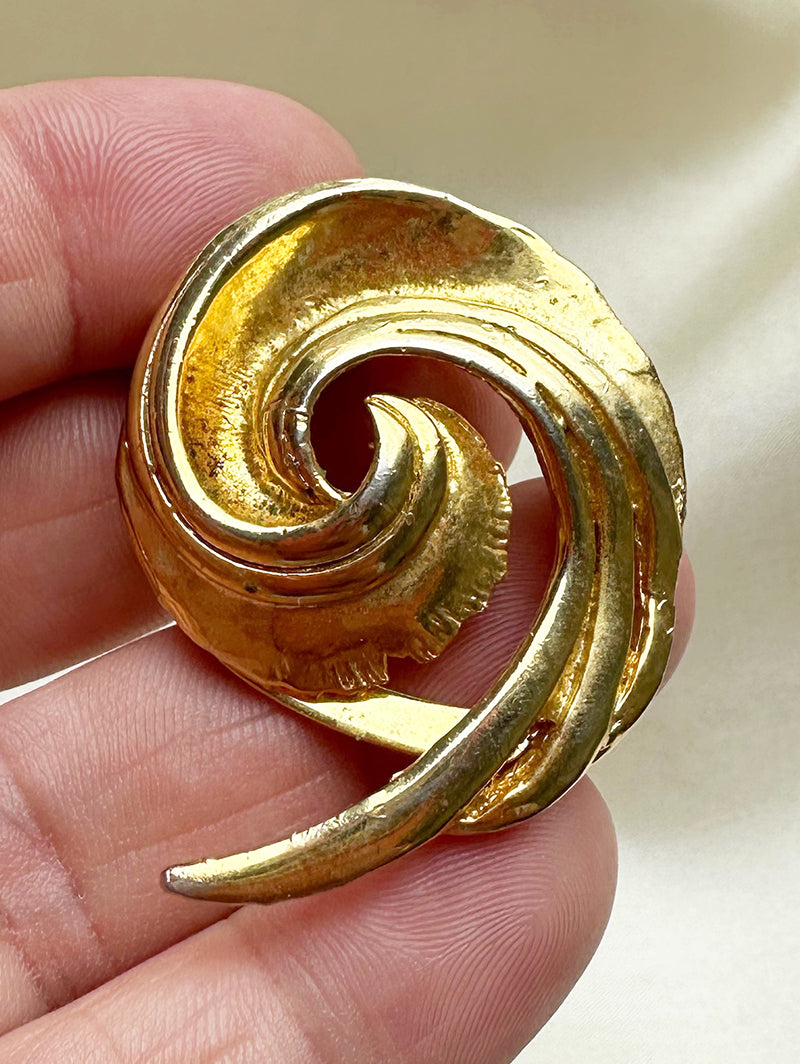 Vergulde golf sjaalring