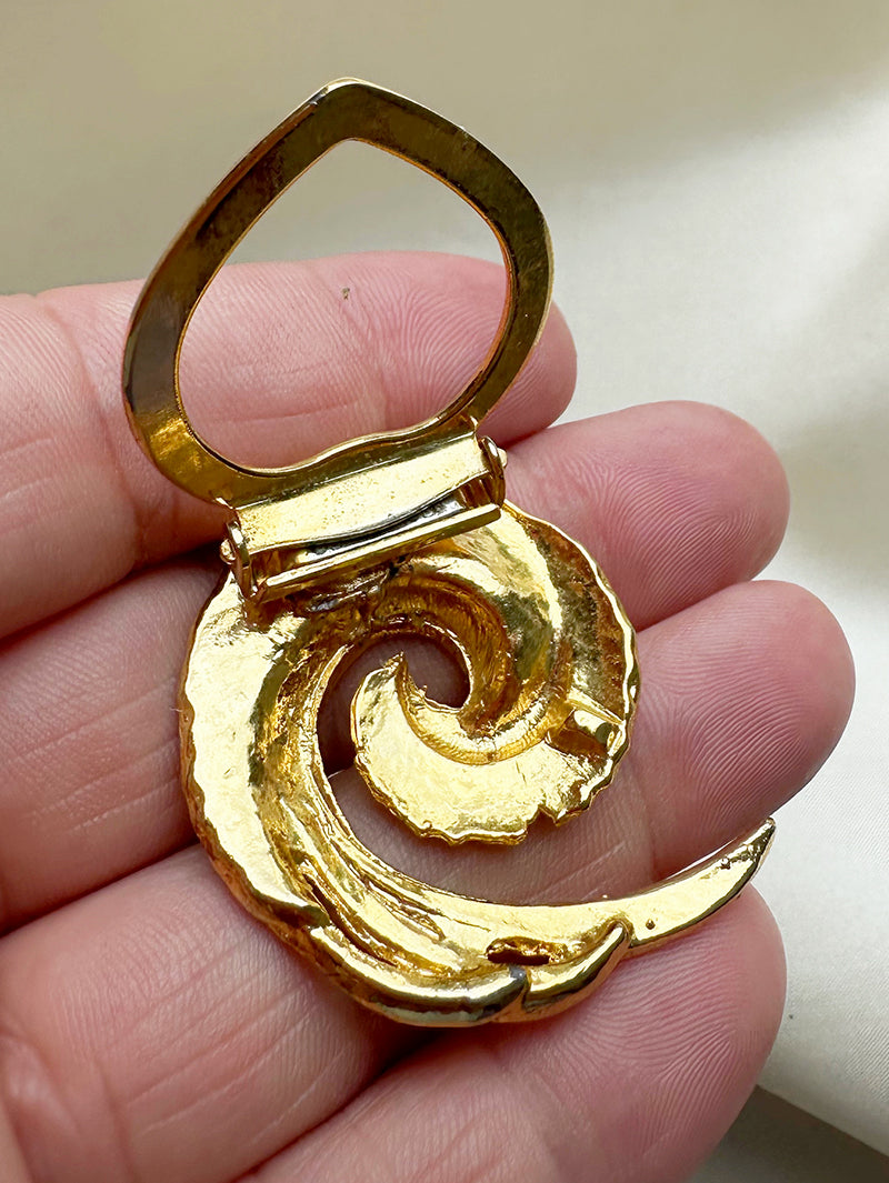 Vergulde golf sjaalring