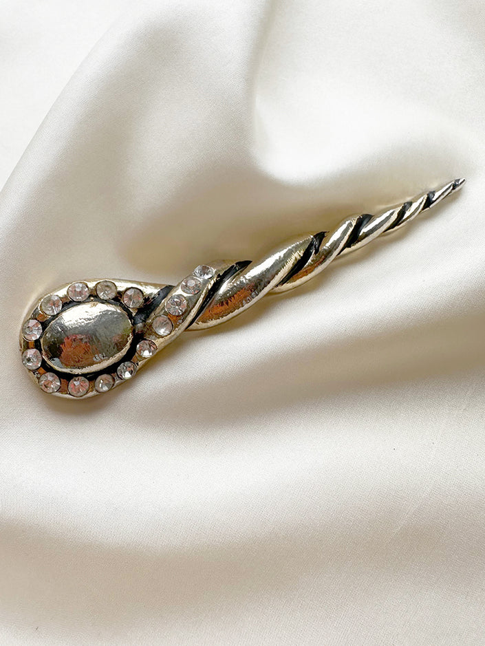 Grote gouden broche
