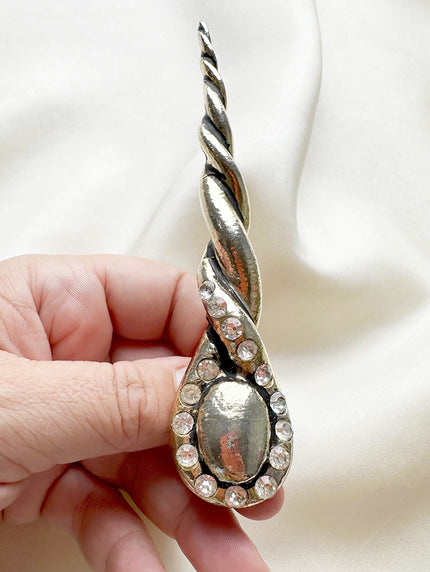 Grote gouden broche