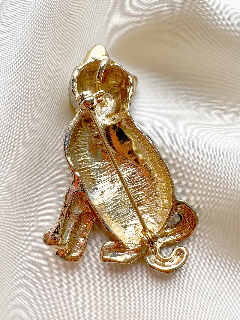 Tijgerpoes broche/kettinghanger