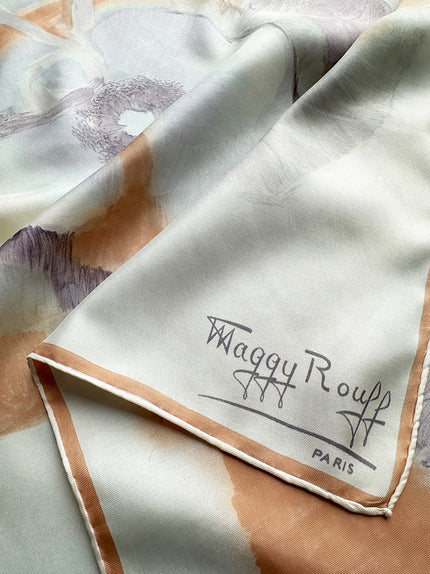 Vintage zijden designer sjaal