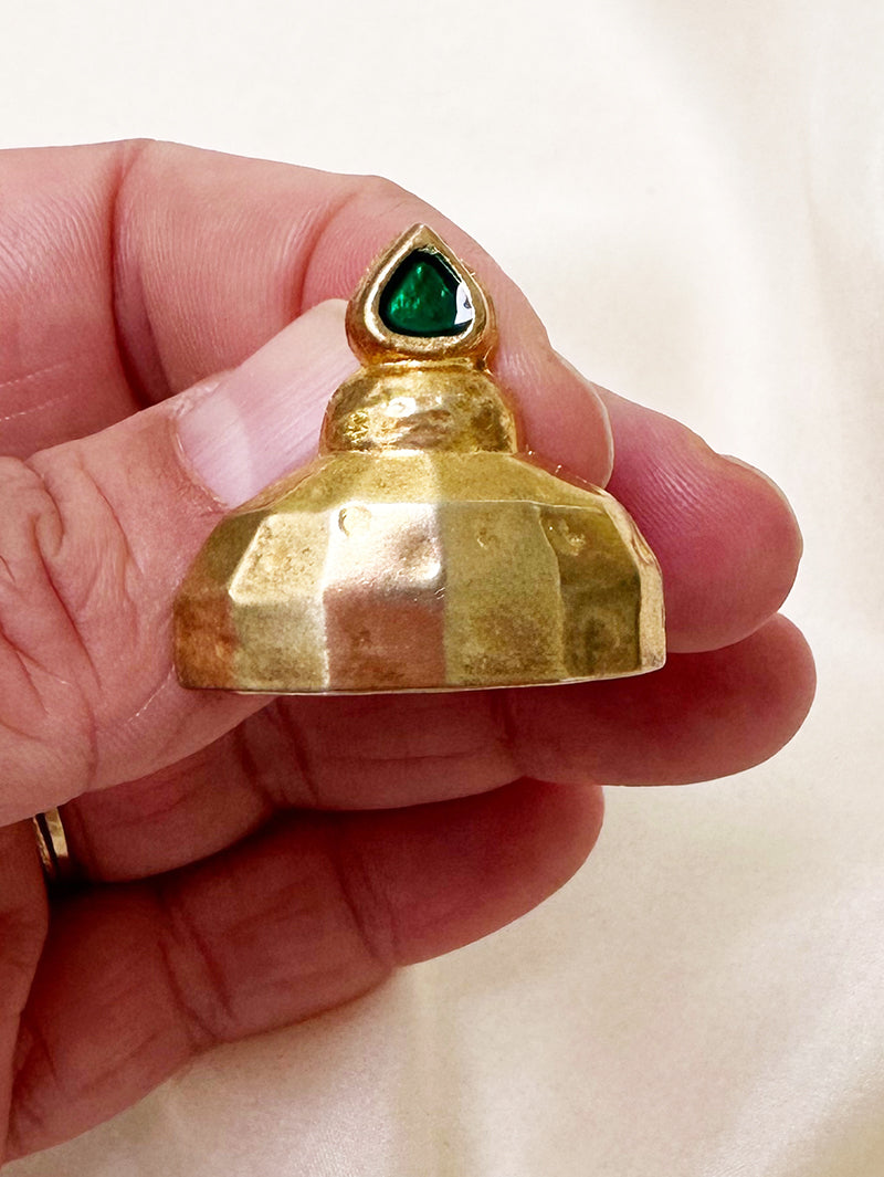 Parfumflesje broche