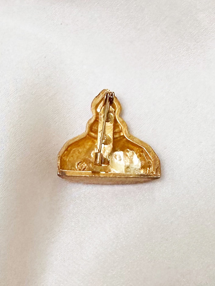 Parfumflesje broche