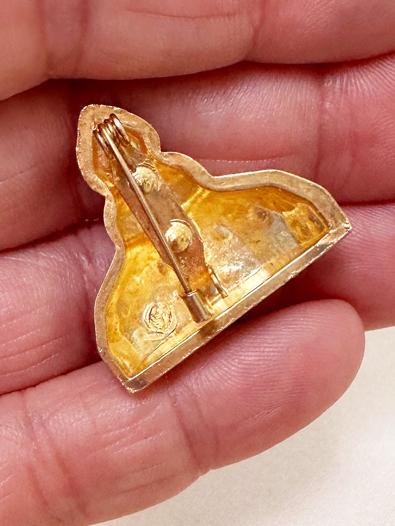 Parfumflesje broche