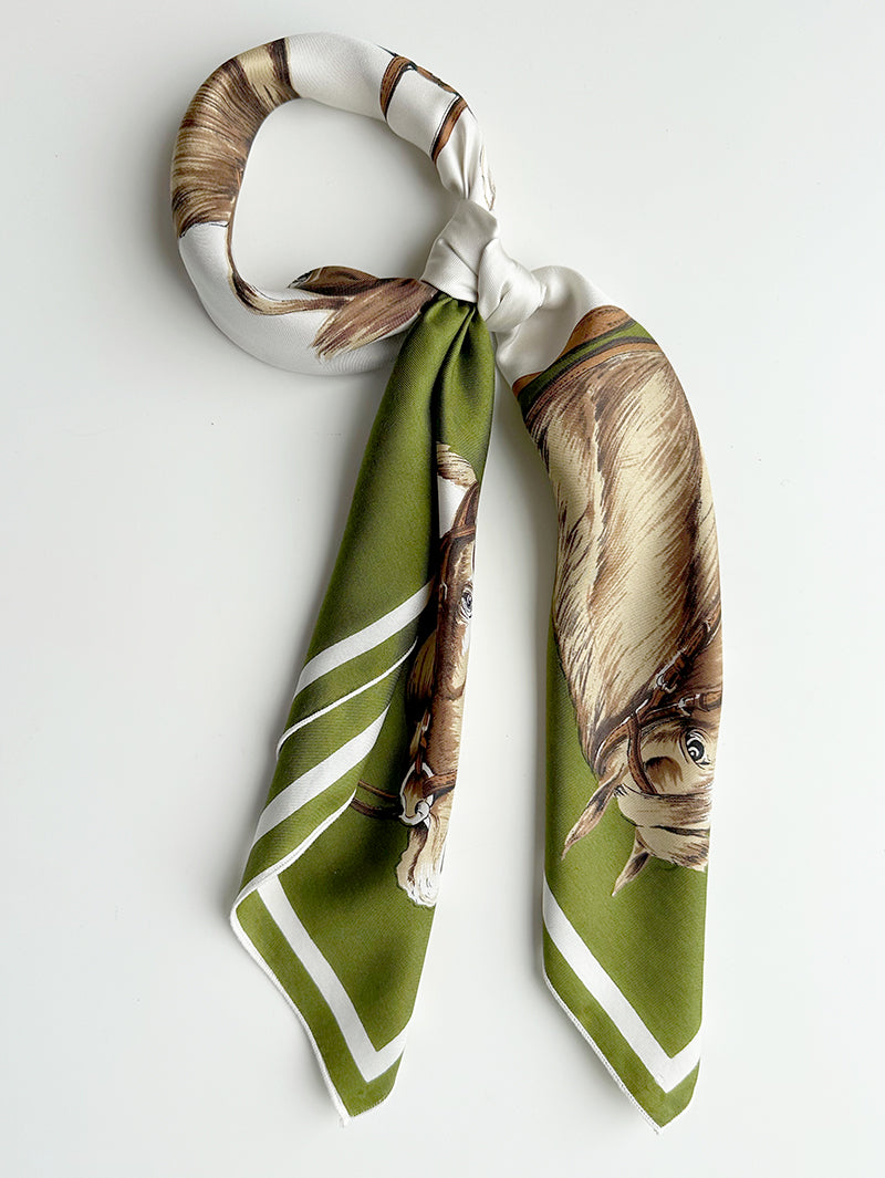 Zijden sjaal met paarden