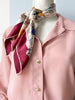 Vintage novelty sjaal met Parijse taferelen