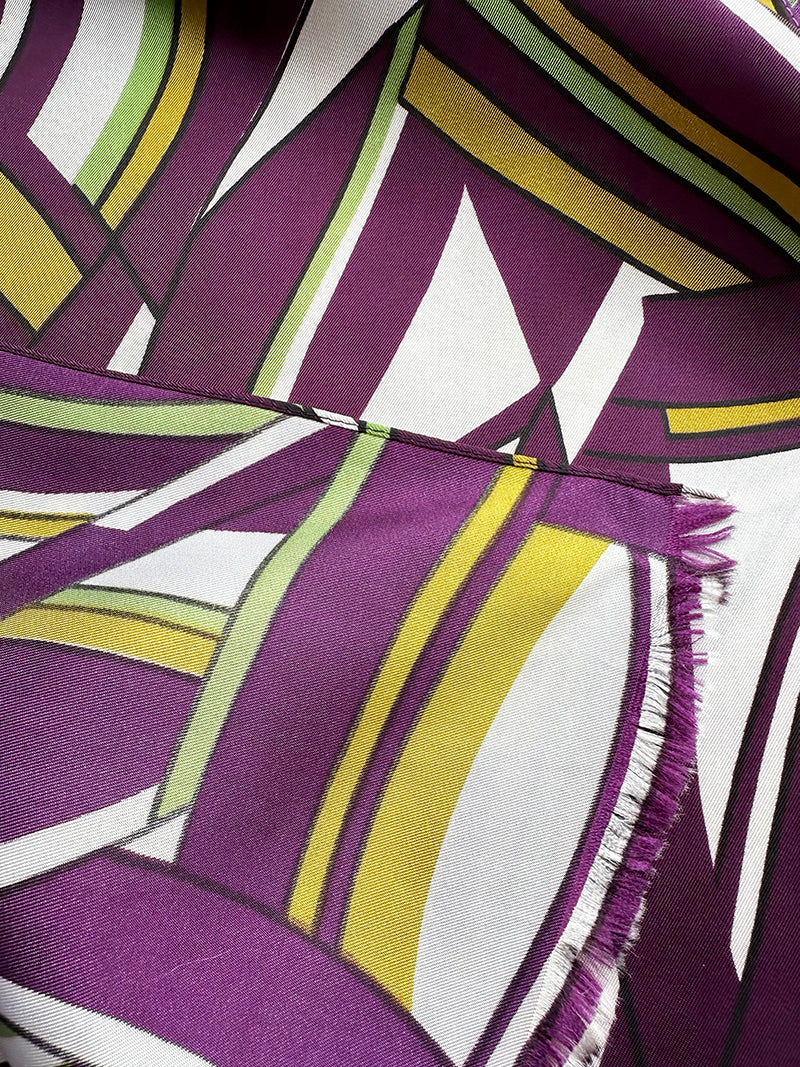 70s lange print sjaal