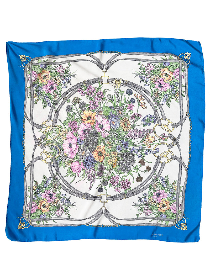 Vintage zijden designer sjaal
