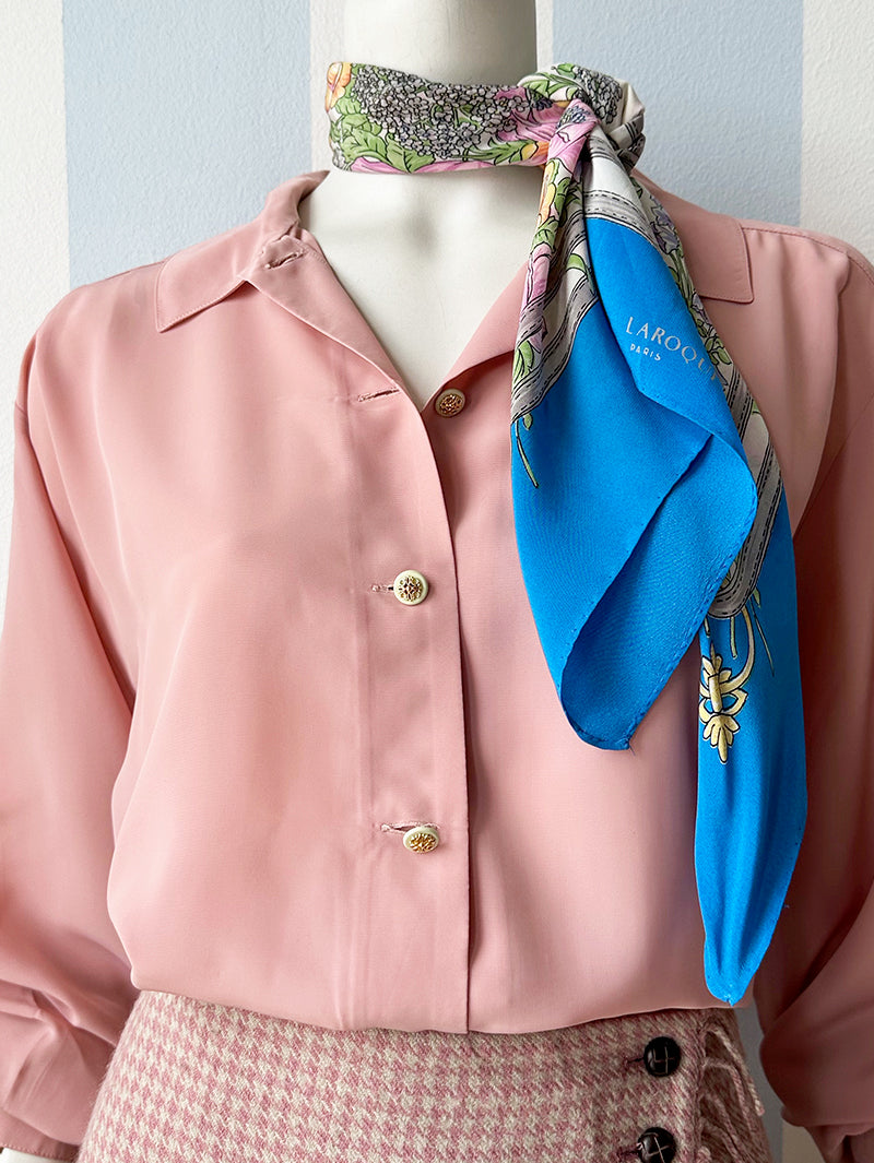 Vintage zijden designer sjaal