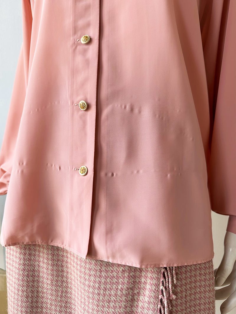 Oud-roze vintage blouse