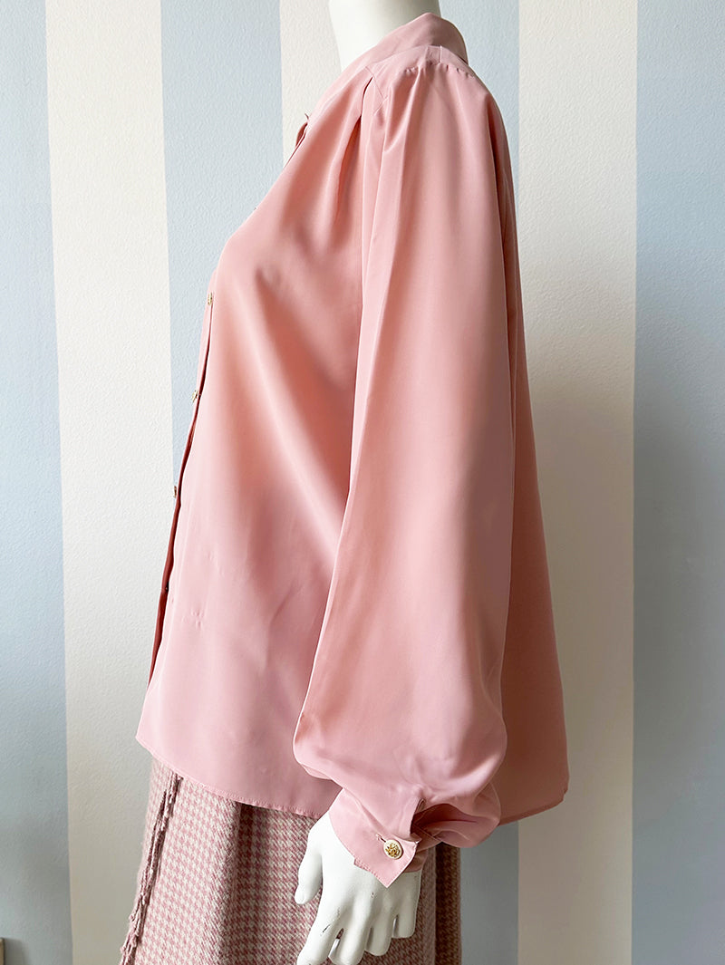 Oud-roze vintage blouse
