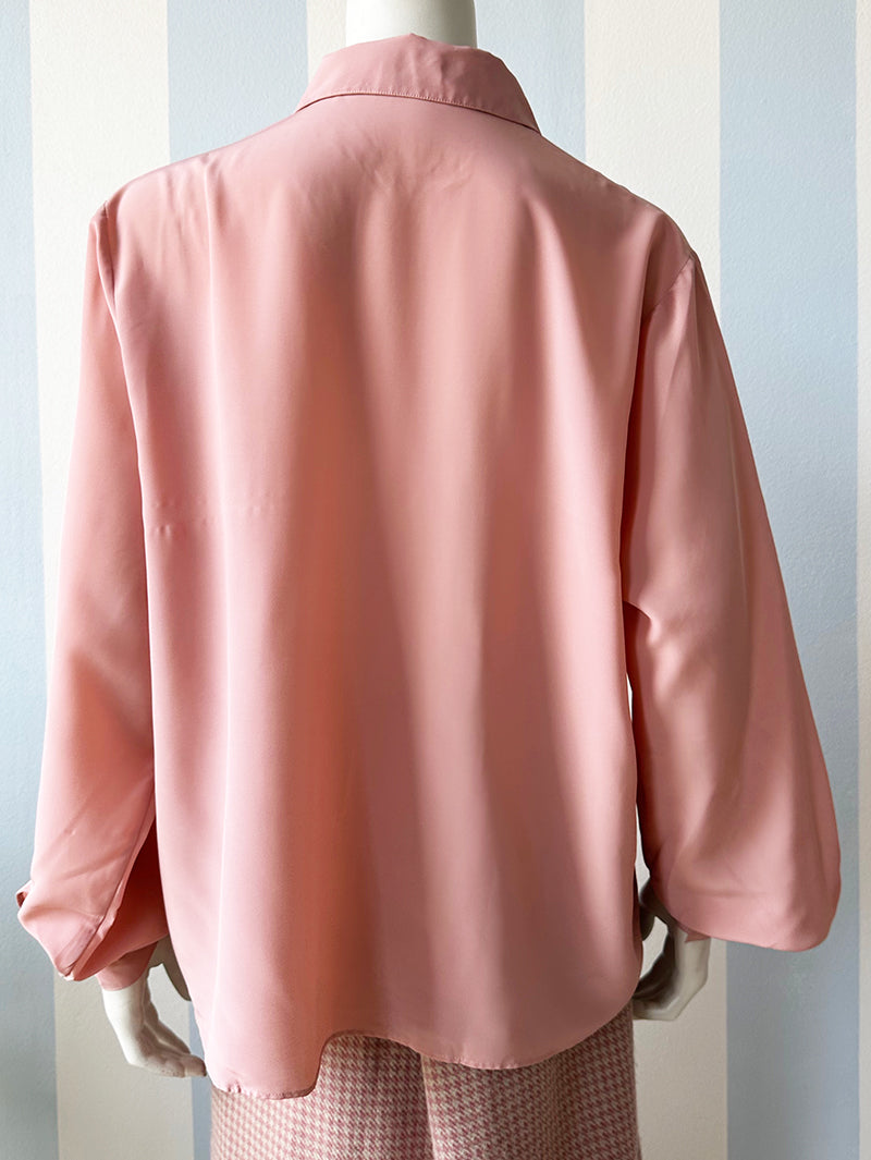 Oud-roze vintage blouse