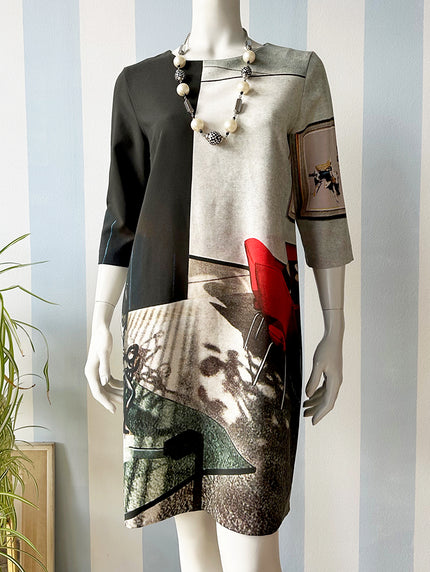 Trompe l'oeil jurk