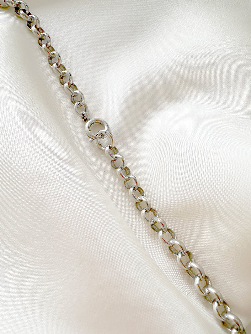 Ketting met faux parels en parelmoer