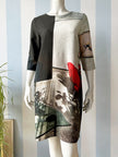 Trompe l'oeil jurk