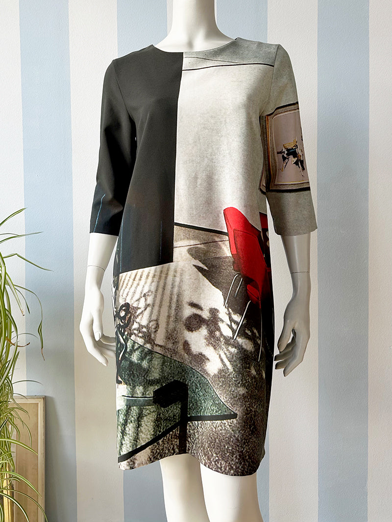 Trompe l'oeil jurk