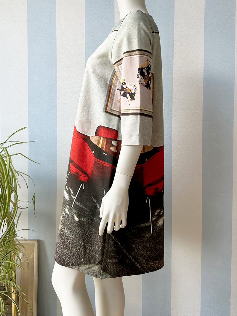 Trompe l'oeil jurk