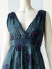 Groen/blauwe designer jurk