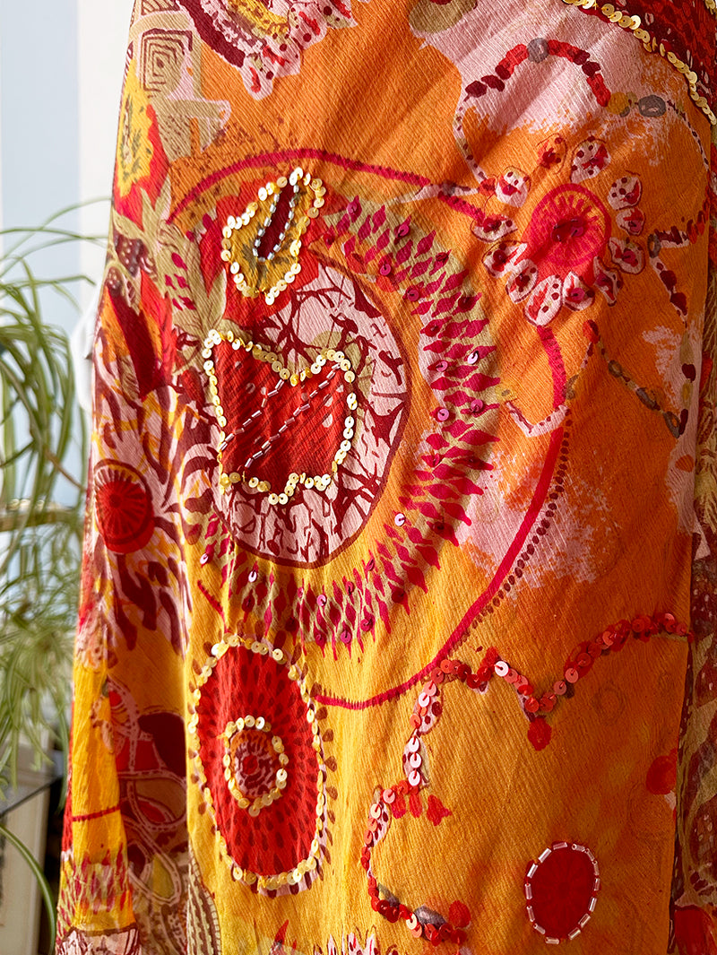 Printjurk met pailletjes