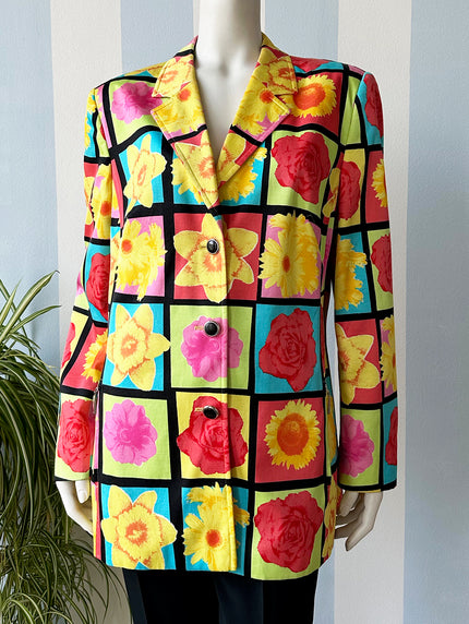 90s floral blazer