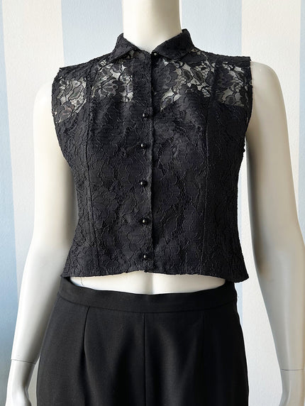 Cropped kanten top