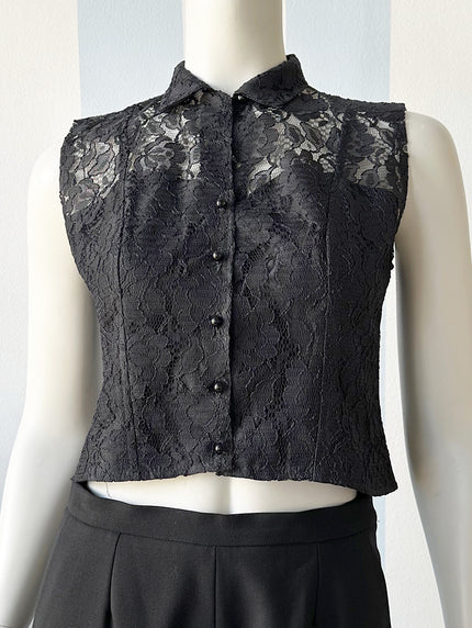 Cropped kanten top