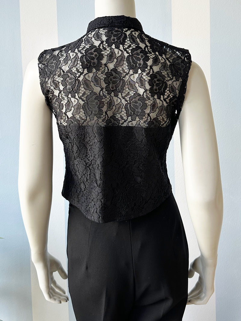 Cropped kanten top