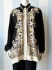 Baroque print blouse