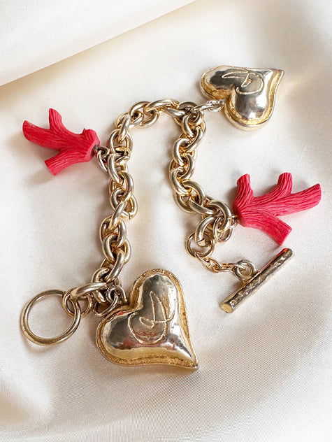 Vergulde designer bedelarmband