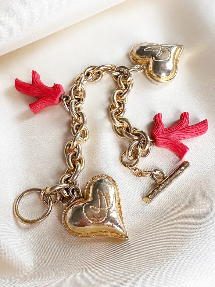 Vergulde designer bedelarmband