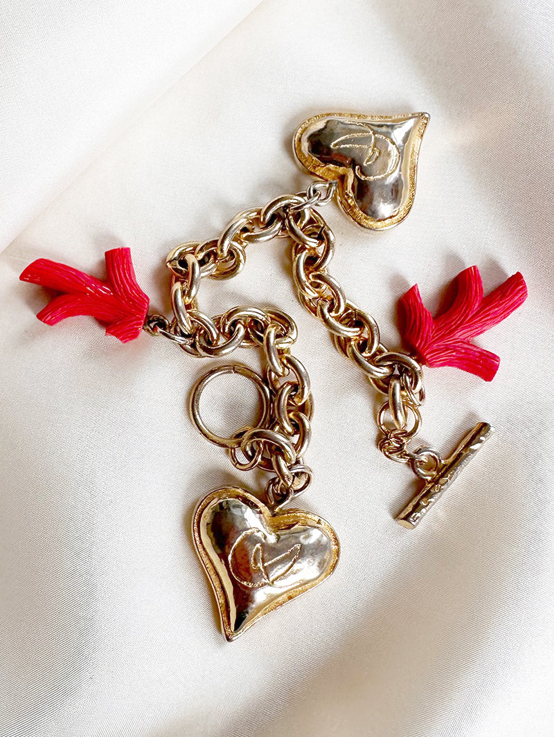 Vergulde designer bedelarmband