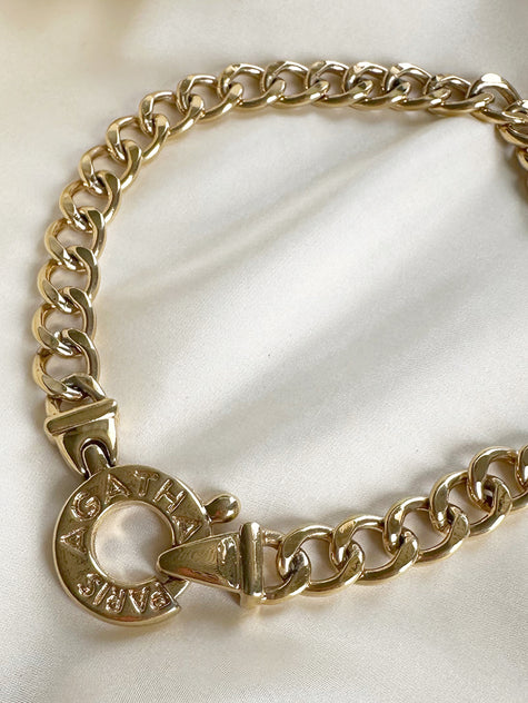 Vergulde designer schakelketting