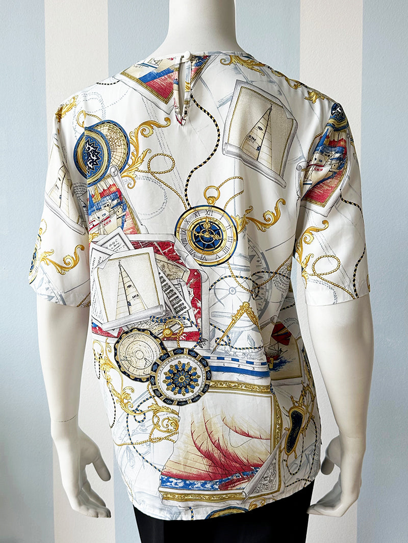 Top met marine dessin