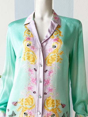 Zijden designer blouse