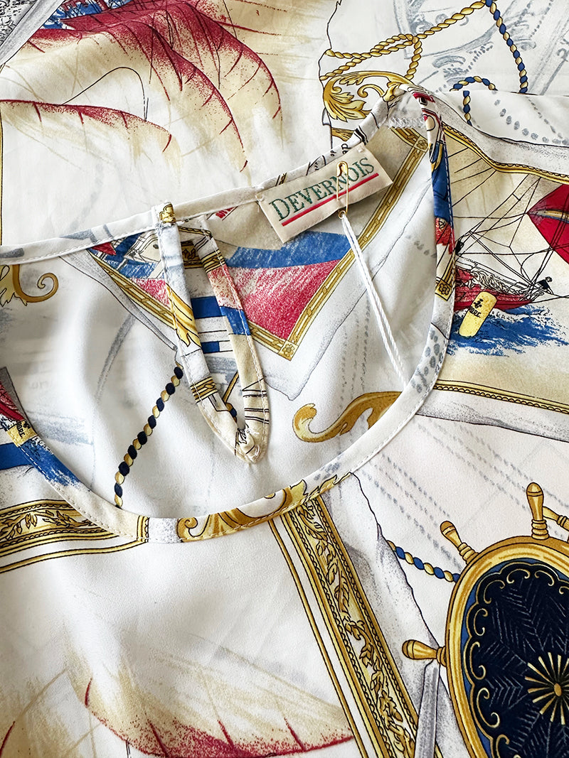 Top met marine dessin