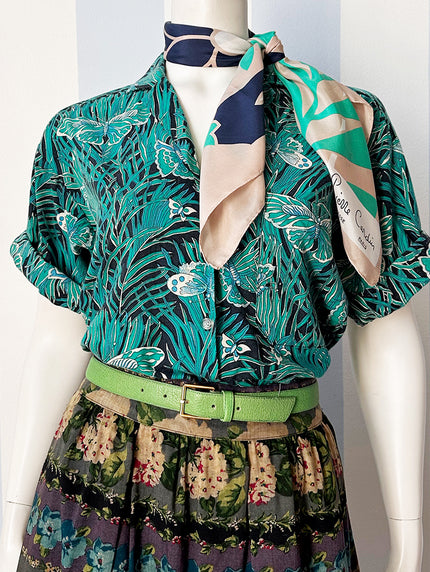 Tropische vlinderblouse