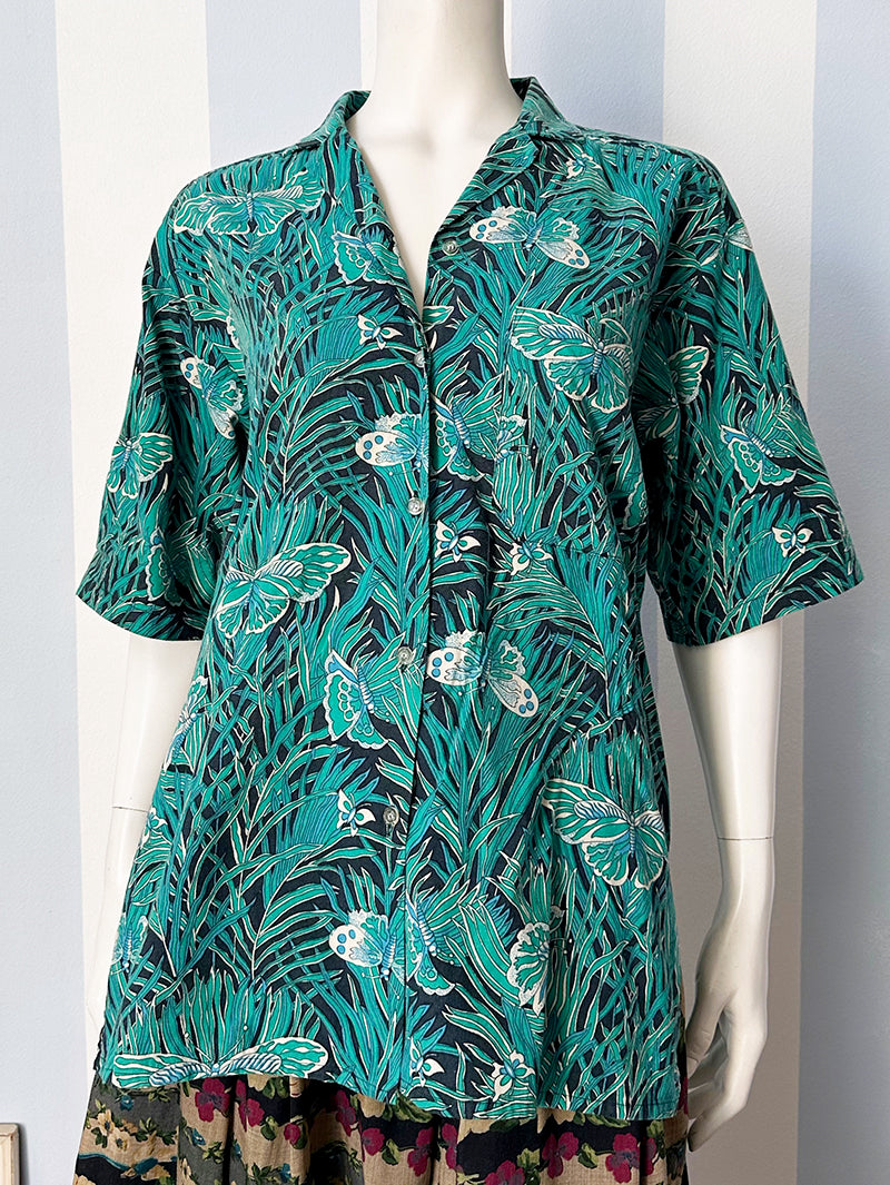 Tropische vlinderblouse